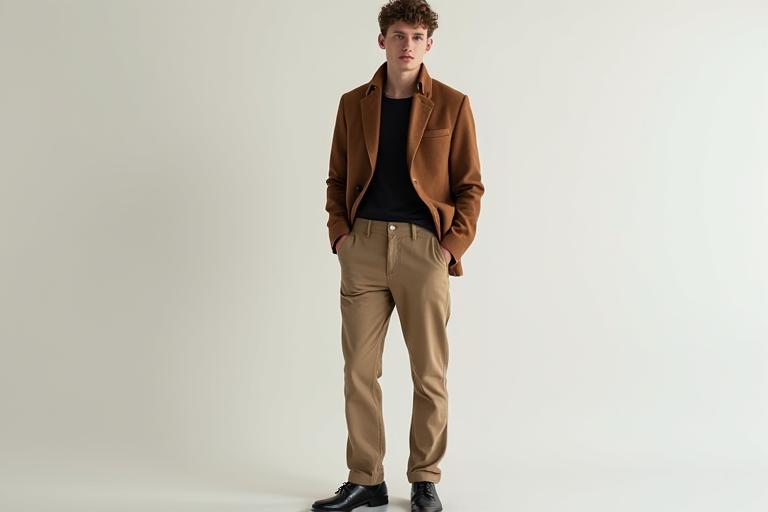 Образ в стиле smart casual с дизайнерскими брюками.